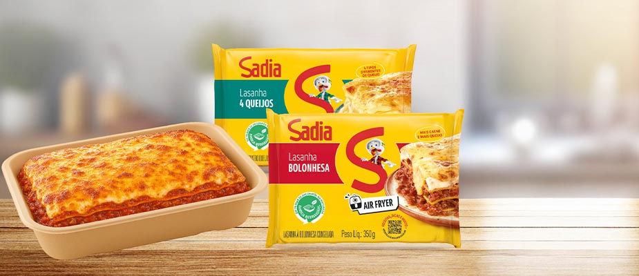 Imagem destaque: Sadia implementa bandejas biodegradáveis para linha de lasanhas congeladas
