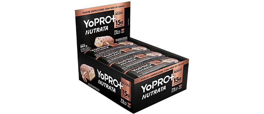 Imagem destaque: Em parceria com a YoPRO, Nutrata lança barra proteica com cafeína