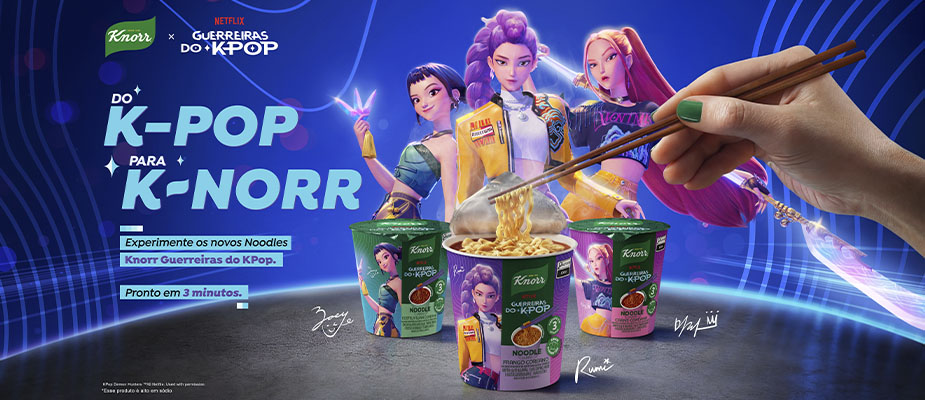 Imagem destaque: Knorr ingressa no mercado de noodles em parceria com a Netflix