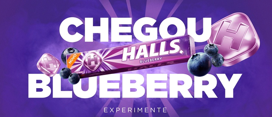 Imagem destaque: Halls apresenta novo sabor Blueberry