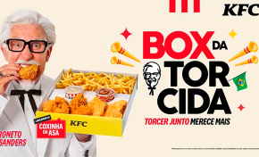 Imagem: KFC une futebol e indulgência e lança 'Box da Torcida'