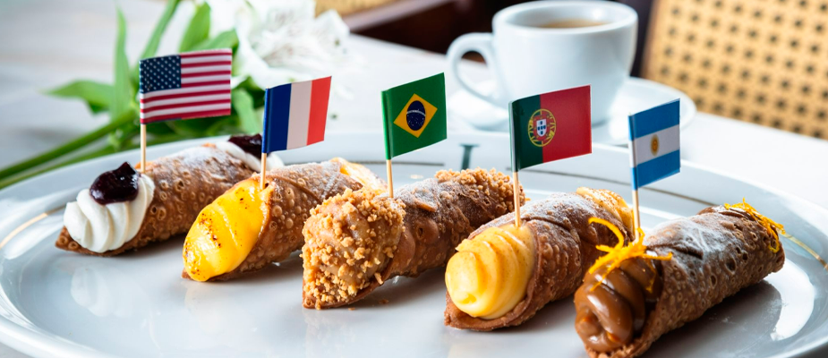 Imagem destaque: Locale Caffè entra no clima da Copa com cannoli inspirados em cinco países