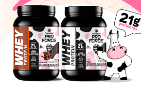 Imagem: Piracanjuba ProForce e Milky Moo lançam linha de whey protein em pó