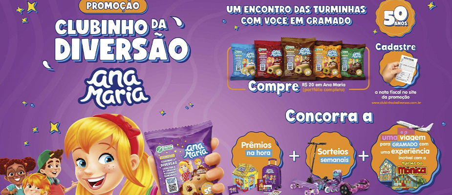 Imagem destaque: Ana Maria realiza promoção em parceria com a Turma da Mônica