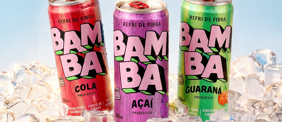 Imagem destaque: Bamba chega ao mercado brasileiro de refrigerantes com três sabores