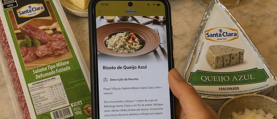 Imagem destaque: Cooperativa Santa Clara lança aplicativo focado em harmonizações e receitas