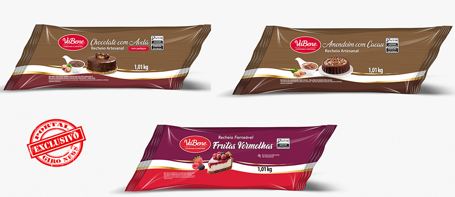 Imagem destaque: VaBene amplia linha de recheios com quatro novos sabores