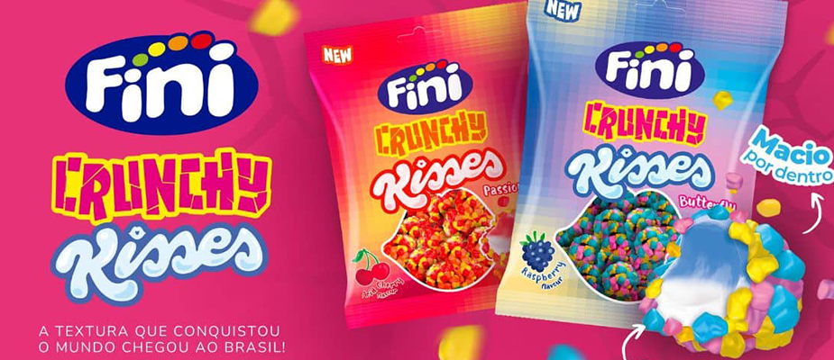 Imagem destaque: Fini aposta em tendência sensorial com a nova linha Crunchy Kisses