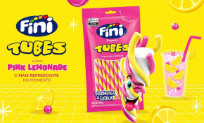 Imagem: Fini amplia a linha Desenrola & Estika com Tubes Pink Lemonade