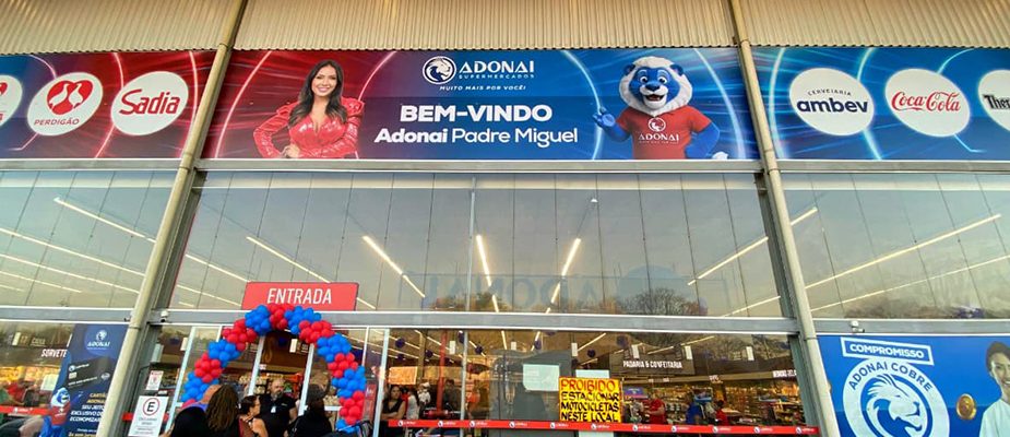 Imagem destaque: Adonai transforma antigo atacado em supermercado no Rio de Janeiro