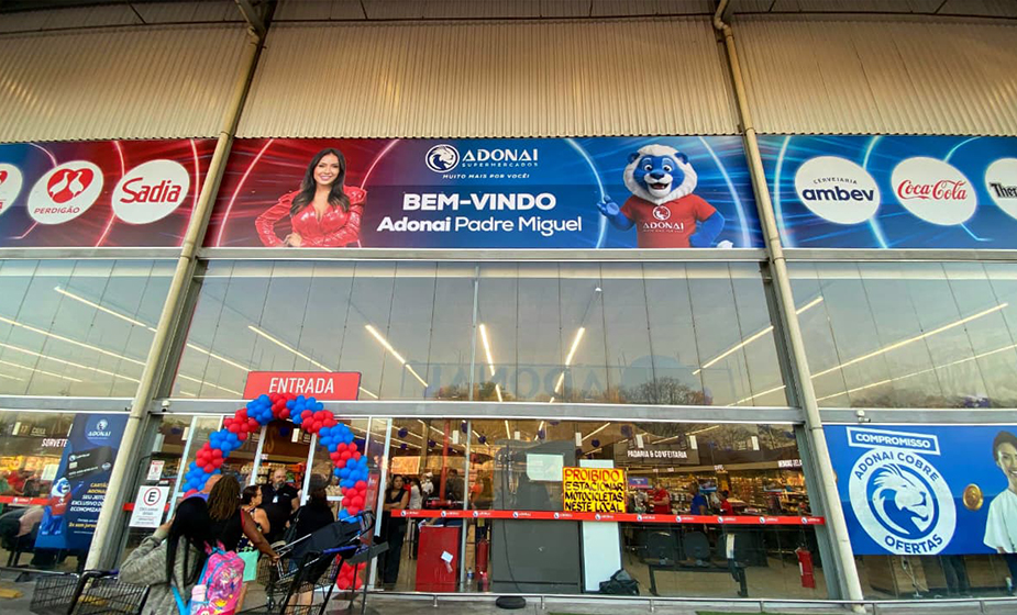 Imagem: Adonai transforma antigo atacado em supermercado na Zona Oeste do RJ