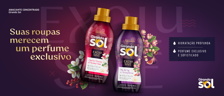 Imagem destaque: Girando Sol lança novas fragrâncias de amaciante cocriadas com consumidores