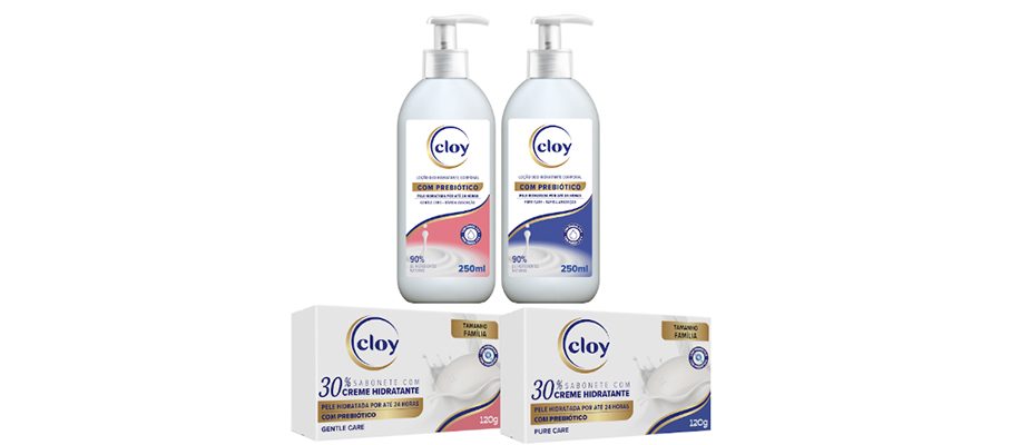 Imagem destaque: Cloy lança linha de sabonetes e hidratantes com ação prolongada de até 24 horas