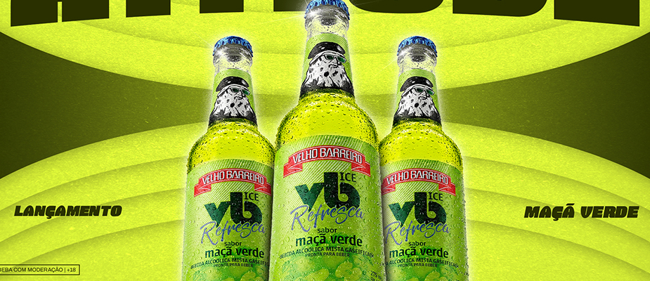 Imagem destaque: VB Refresca, da Velho Barreiro, amplia linha de RTD com sabor Maçã Verde