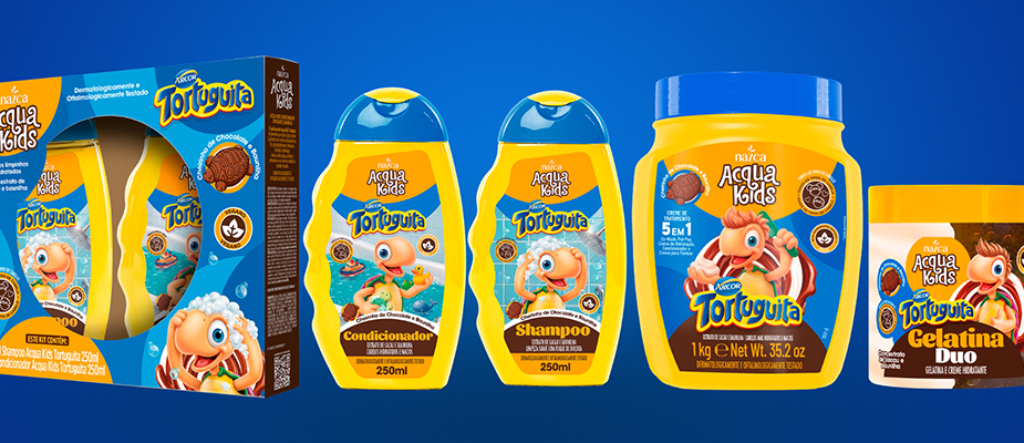 Imagem destaque: Arcor e Nazca lançam linha Acqua Kids Tortuguita