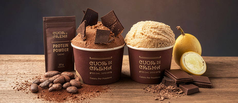 Imagem destaque: Cuor di Crema aposta em gelato proteico de olho na demanda por alimentos funcionais