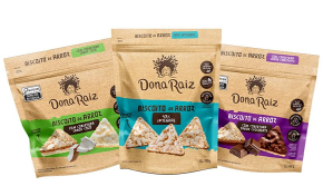Imagem: Dona Raiz amplia portfólio de snacks com biscoitos de arroz e chips de batata-doce