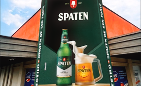 Imagem: Imec Supermercados e Spaten estreiam fachada temática no Rio Grande do Sul