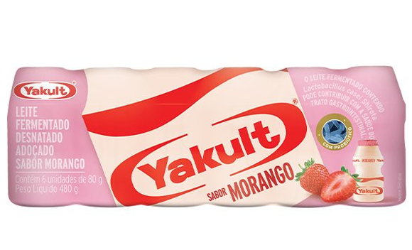 Imagem: Yakult amplia linha de leites fermentados com sabor morango