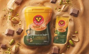 Imagem: 3 Corações lança linha de Cappuccino Chocolate com Pistache