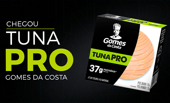 Imagem: Gomes da Costa lança TUNA PRO, atum com 37g de proteína, a maior quantidade da categoria