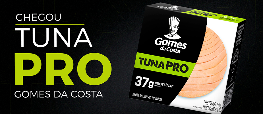Imagem destaque: Gomes da Costa lança TUNA PRO, atum com 37g de proteína, a maior quantidade da categoria