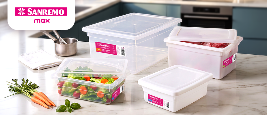 Imagem destaque: Sanremo lança linha de produtos para categoria de organização e armazenamento de alimentos