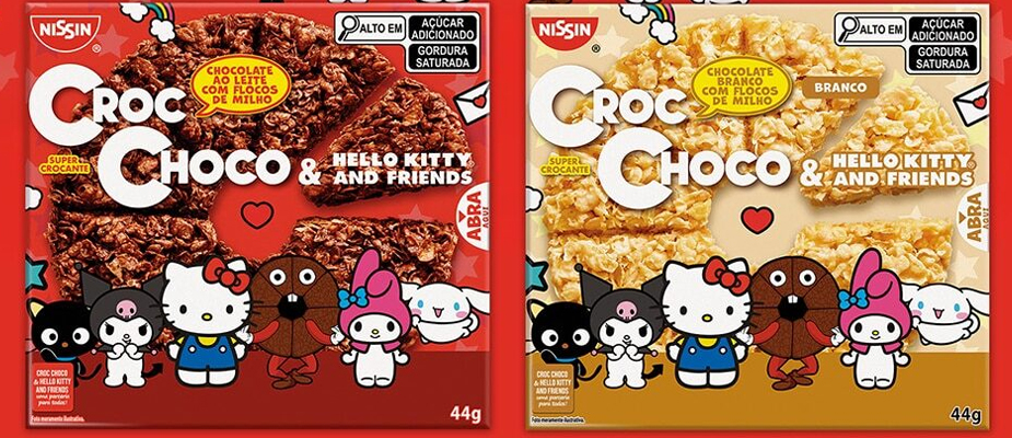 Imagem destaque: Nissin e Sanrio estreiam collab na linha Croc Choco