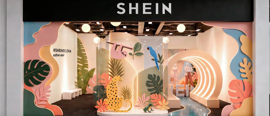Imagem destaque: Shein estreia pop-up no Norte do Brasil com loja temporária em Belém (PA)