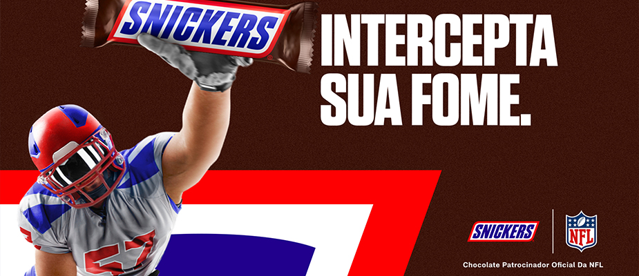 Imagem destaque: Snickers promove ativações com foco na NFL no Rio de Janeiro