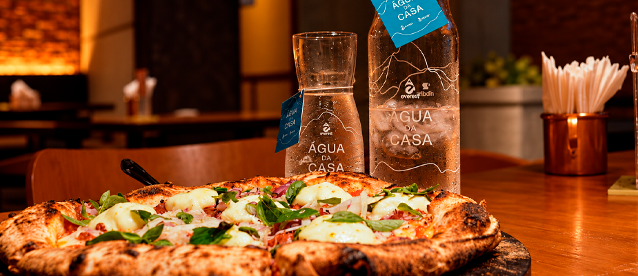 Imagem destaque: Ribalta Pizzaria passa a oferecer água filtrada grátis