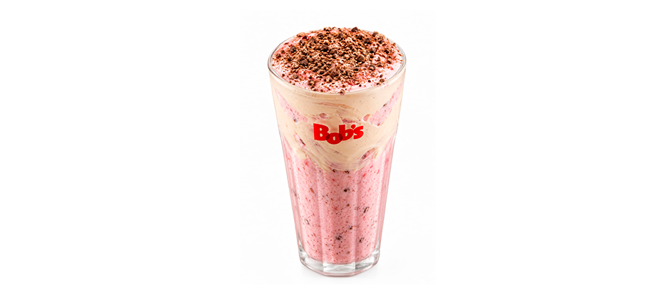 Imagem destaque: Bob’s adapta hype do Morango Cravejado para novo milk shake