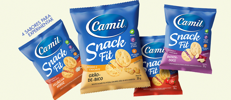 Imagem destaque: Camil amplia presença em snacks com linha de salgadinhos Fit