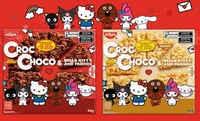 Imagem: Nissin e Sanrio estreiam collab na linha Croc Choco