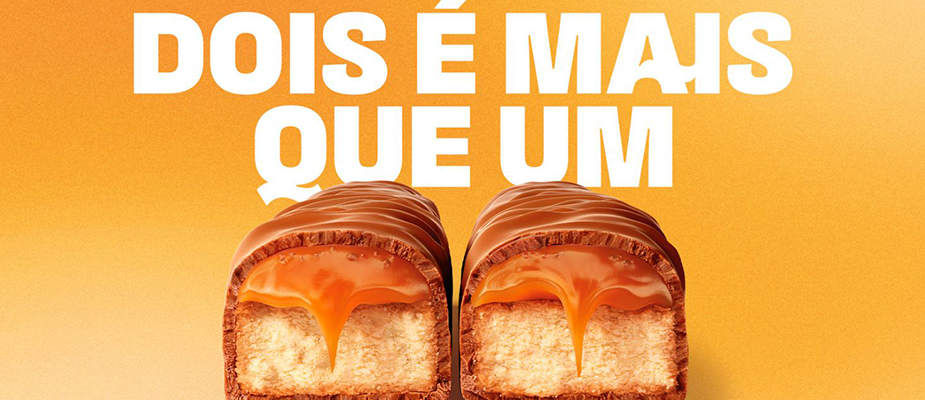 Imagem destaque: Twix lança campanha “Dois é mais que um” no Brasil