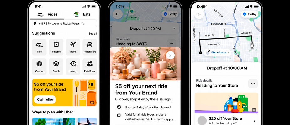 Imagem destaque: Uber Advertising lança Destination Offers no Brasil e amplia soluções para o varejo