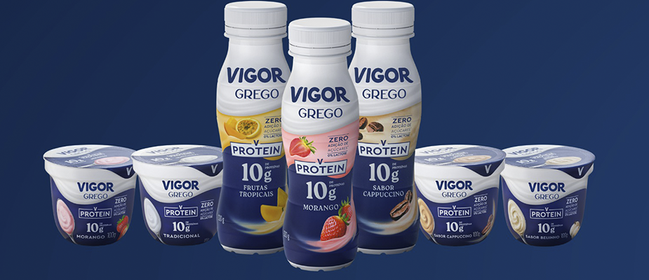 Imagem destaque: Vigor lança linha de iogurtes Grego Protein