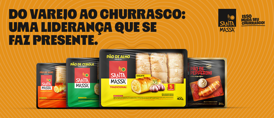 Imagem destaque: Santa Massa lidera o mercado brasileiro na categoria de pão de alho
