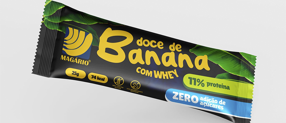 Imagem destaque: Magário diversifica linha de industrializados com doces funcionais de banana