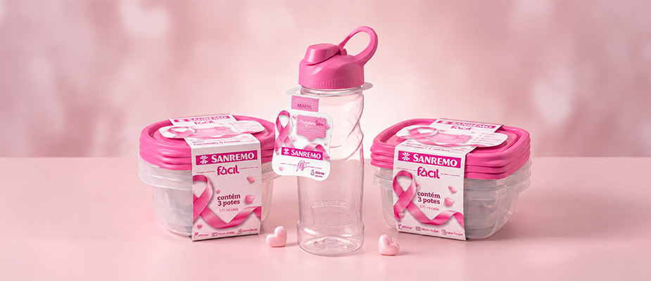 Imagem destaque: Sanremo lança linha exclusiva para o Outubro Rosa