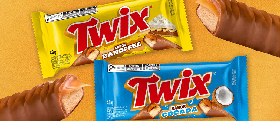 Imagem destaque: Mars expande portfólio de Twix com sabores Banoffee e Cocada