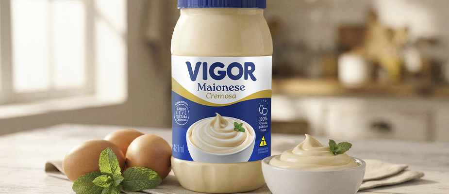 Imagem destaque: Vigor reformula linha de maioneses com foco em cremosidade