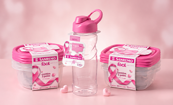 Imagem: Sanremo lança produtos em apoio ao Outubro Rosa