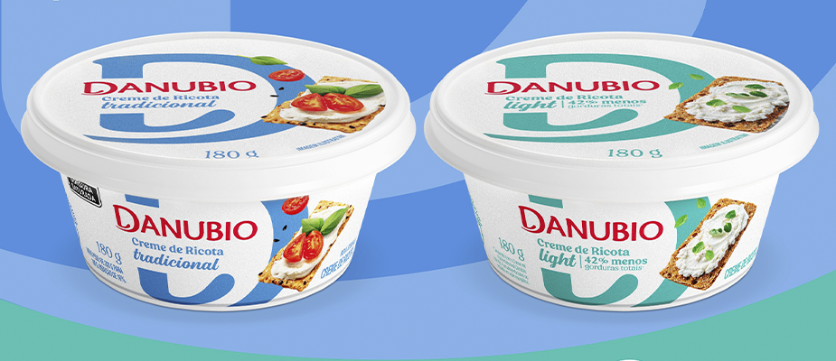 Imagem destaque: Danubio amplia linha de creme de ricota com versão light
