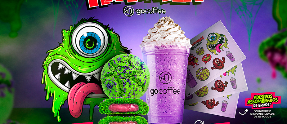 Imagem destaque: Go Coffee revive anos 90 e relança frappé de uva e cookie no Halloween