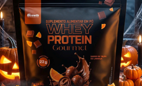 Imagem: Growth Supplements lança whey sabor trufa de laranja para o Halloween