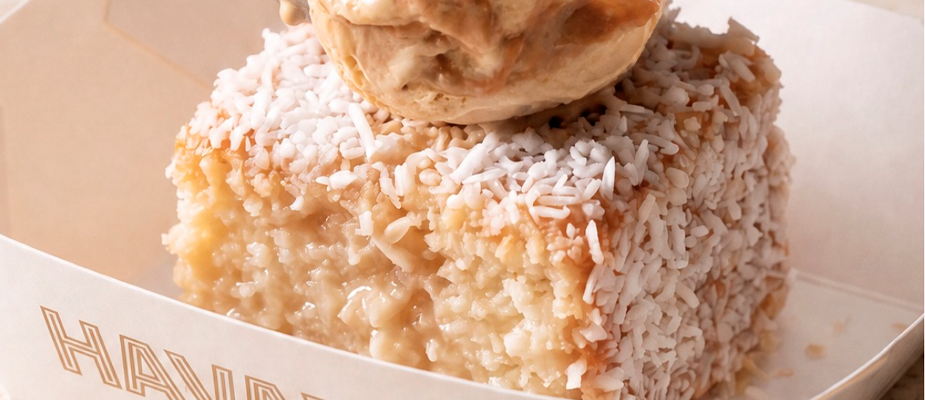Imagem destaque: Havanna adiciona Bolo de Coco assinado por Carole Crema ao menu