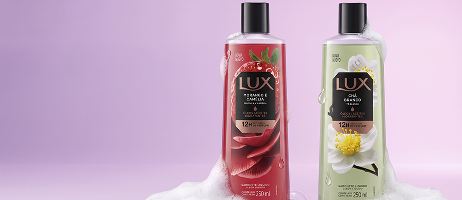 Imagem destaque: LUX renova sabonetes líquidos e lança duas fragrâncias