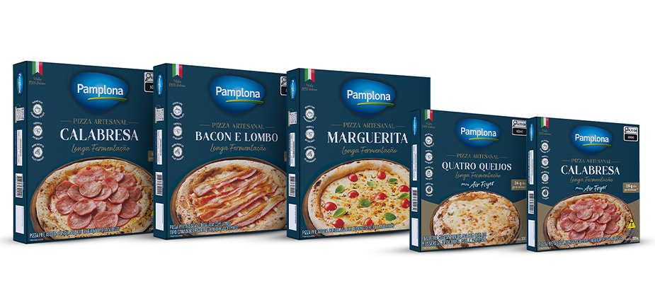 Imagem destaque: Pamplona Alimentos lança linha de pizzas com versões para air fryer