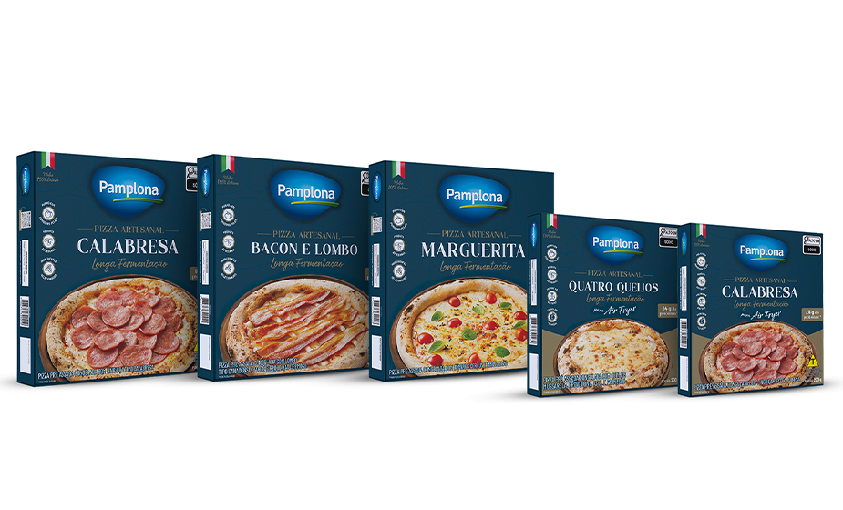 Imagem: Pamplona Alimentos lança linha de pizzas com versões para air fryer